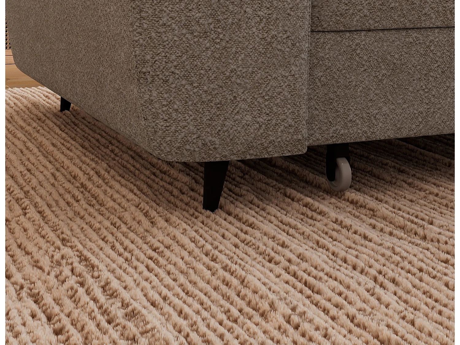 Ecksofa Vesteria mit Schlaffunktion und Bettkasten – Modernes Design, verstellbare Kopfstützen und hoher Sitzkomfort