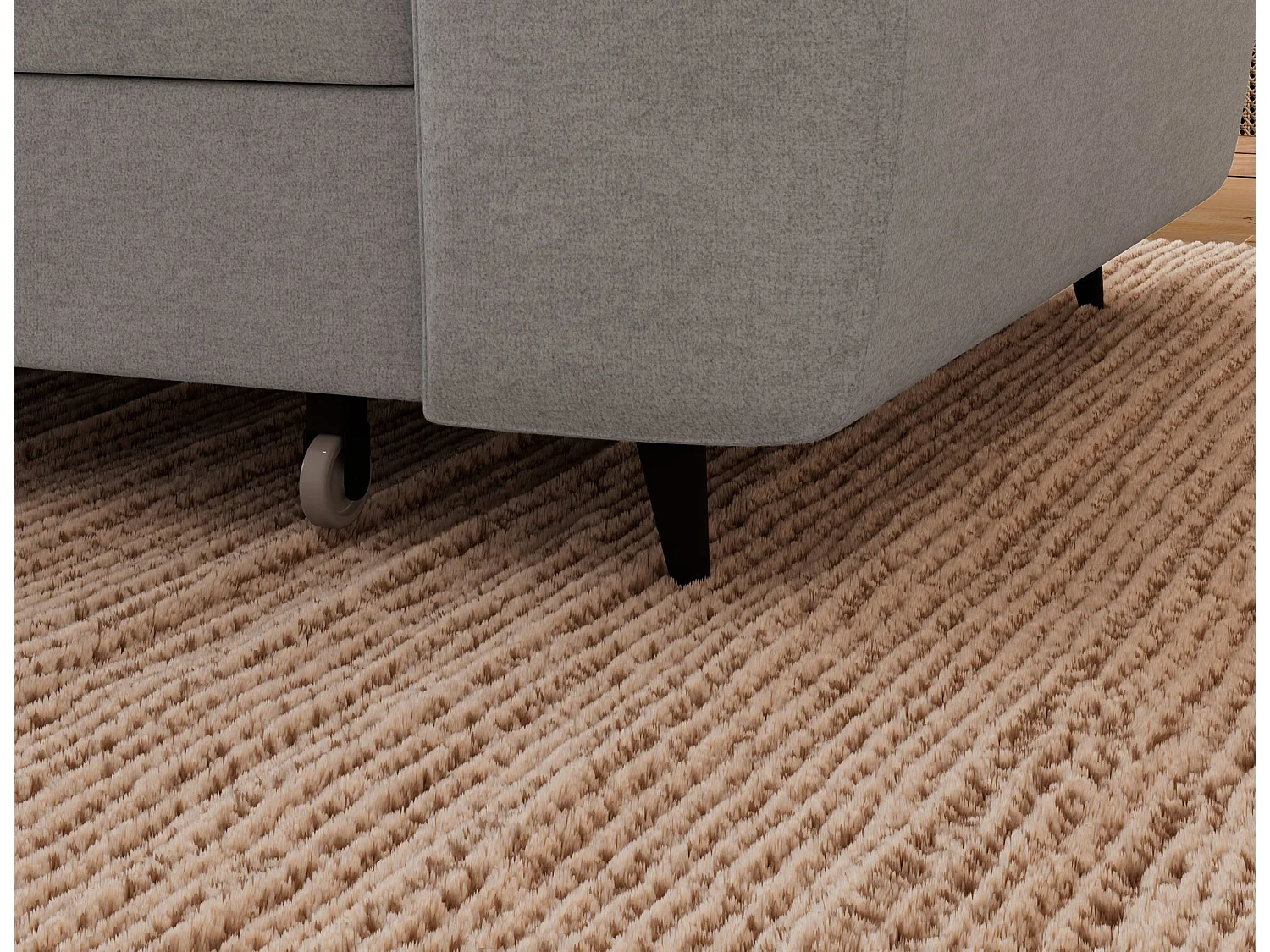 Ecksofa Vesteria mit Schlaffunktion und Bettkasten – Modernes Design, verstellbare Kopfstützen und hoher Sitzkomfort