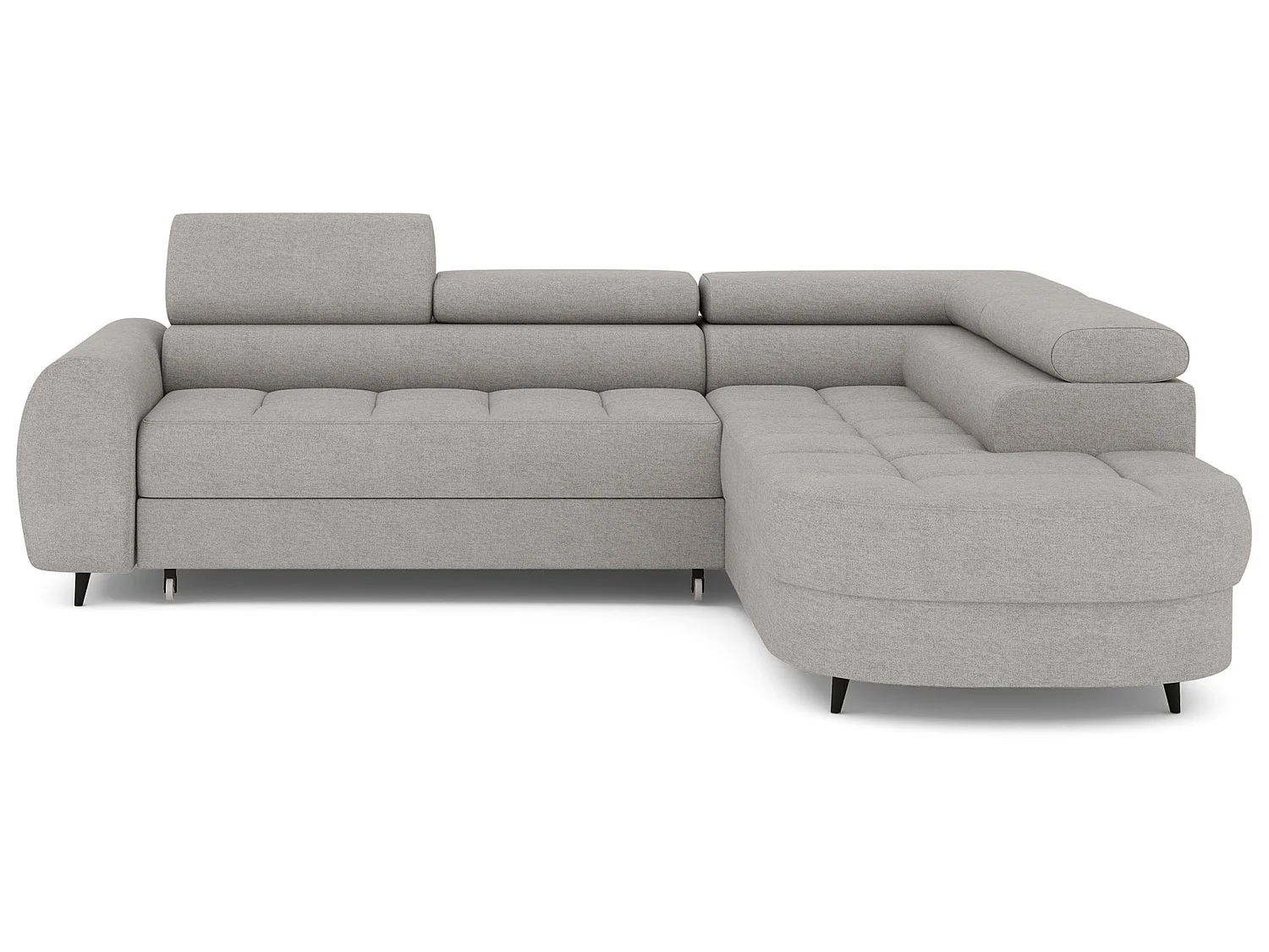 Ecksofa Vesteria mit Schlaffunktion und Bettkasten – Modernes Design, verstellbare Kopfstützen und hoher Sitzkomfort