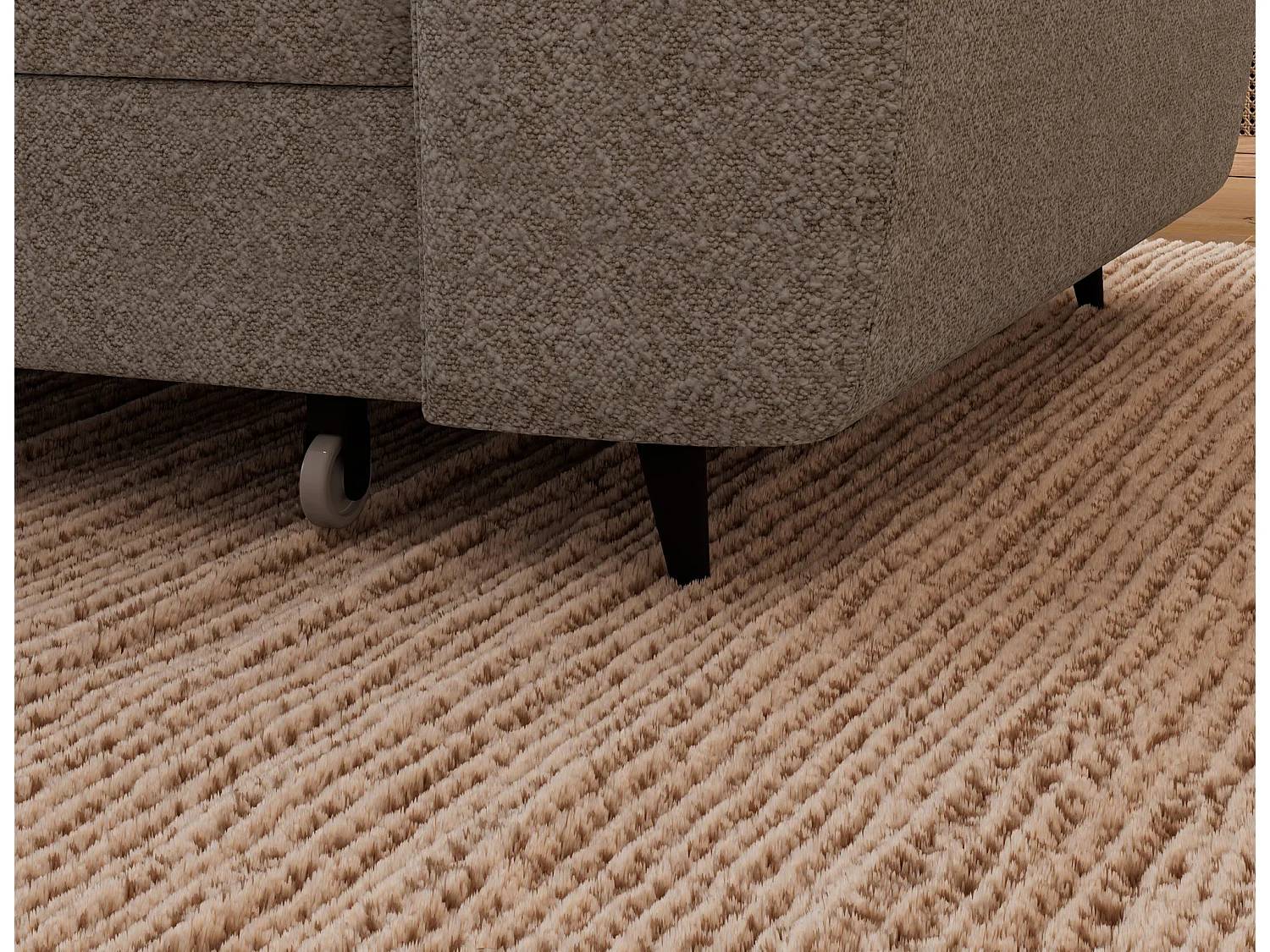 Ecksofa Vesteria mit Schlaffunktion und Bettkasten – Modernes Design, verstellbare Kopfstützen und hoher Sitzkomfort