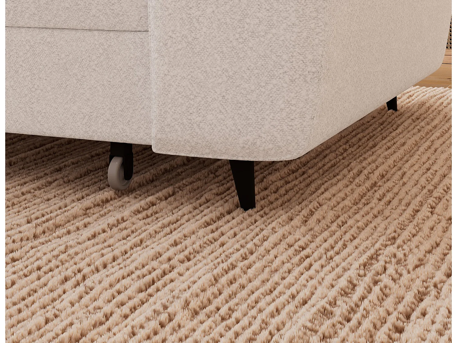 Ecksofa Vesteria mit Schlaffunktion und Bettkasten – Modernes Design, verstellbare Kopfstützen und hoher Sitzkomfort