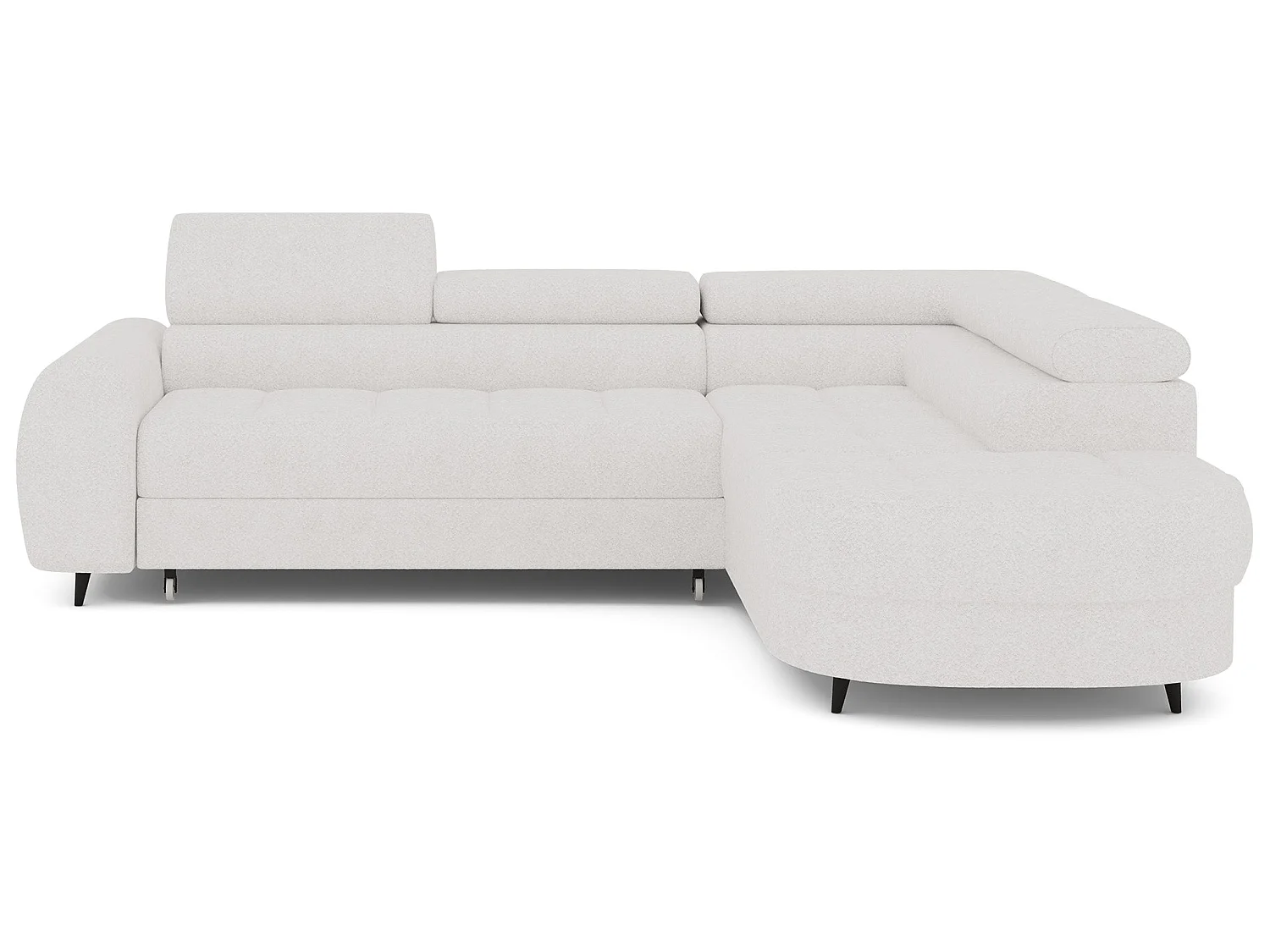 Ecksofa Vesteria mit Schlaffunktion und Bettkasten – Modernes Design, verstellbare Kopfstützen und hoher Sitzkomfort