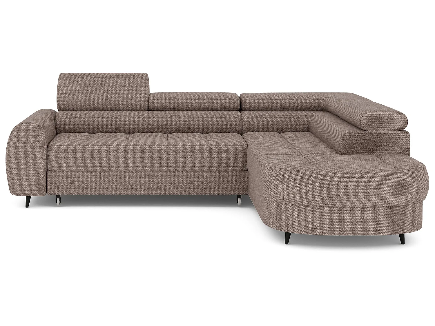 Ecksofa Vesteria mit Schlaffunktion und Bettkasten – Modernes Design, verstellbare Kopfstützen und hoher Sitzkomfort