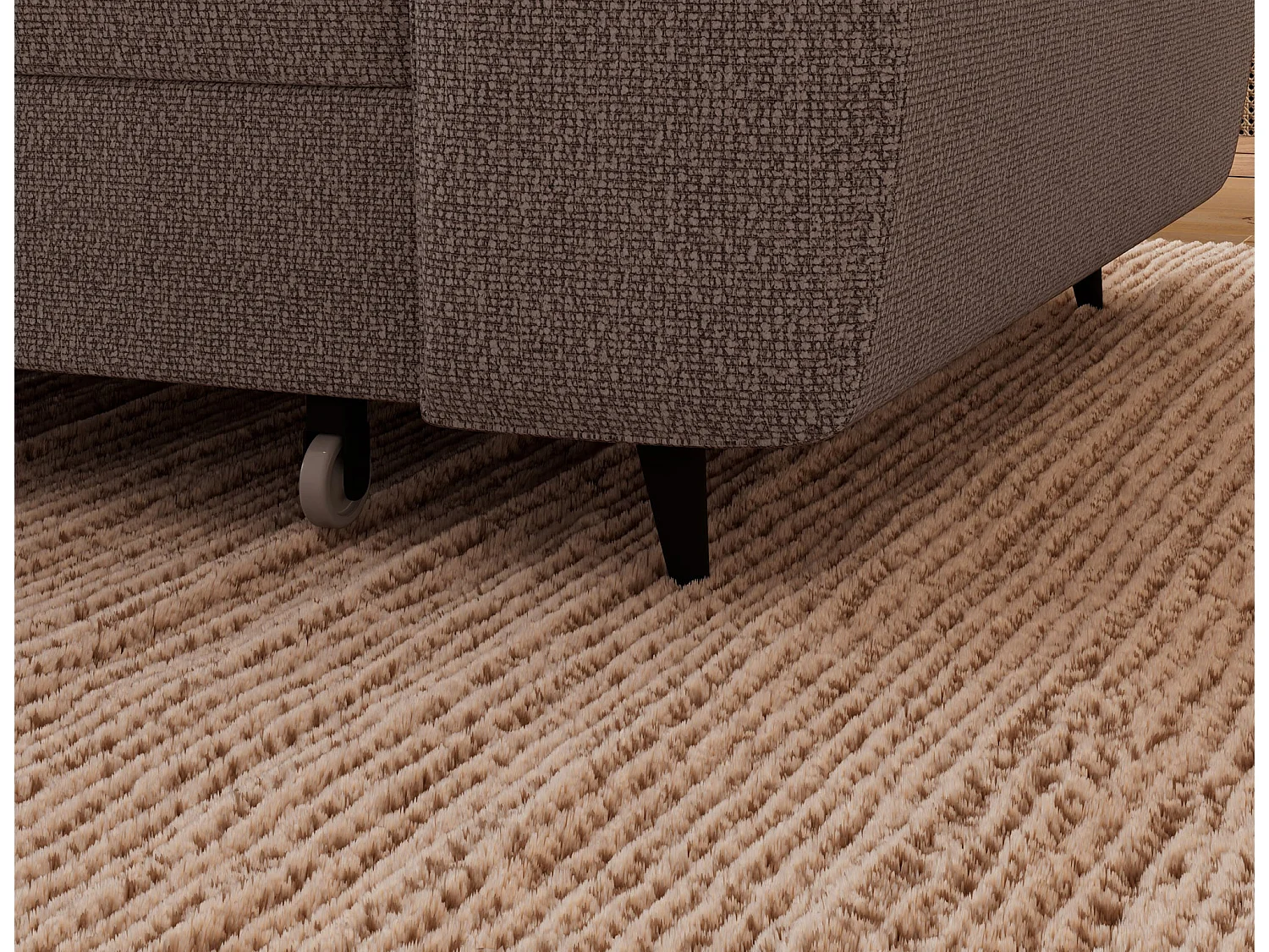 Ecksofa Vesteria mit Schlaffunktion und Bettkasten – Modernes Design, verstellbare Kopfstützen und hoher Sitzkomfort
