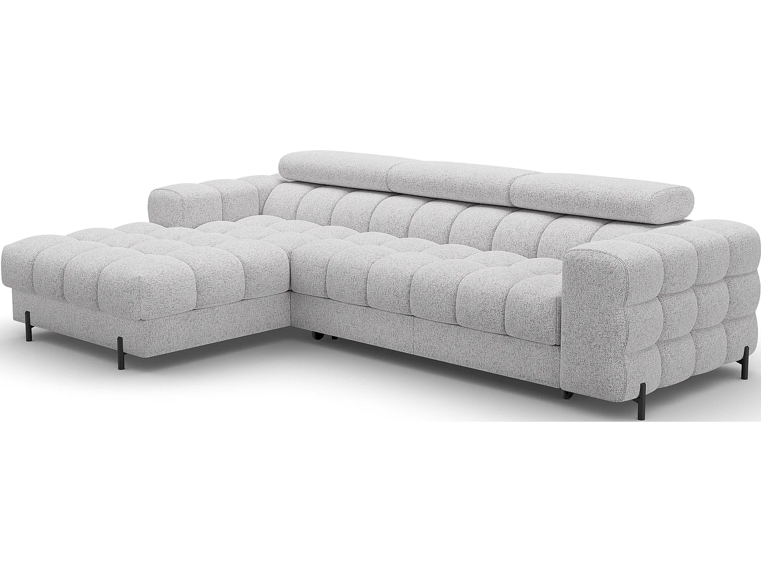 Ecksofa FELRO mit Schlaffunktion, Bettkasten & verstellbaren Kopfstützen – Modernes Premium-Ecksofa in L-Form