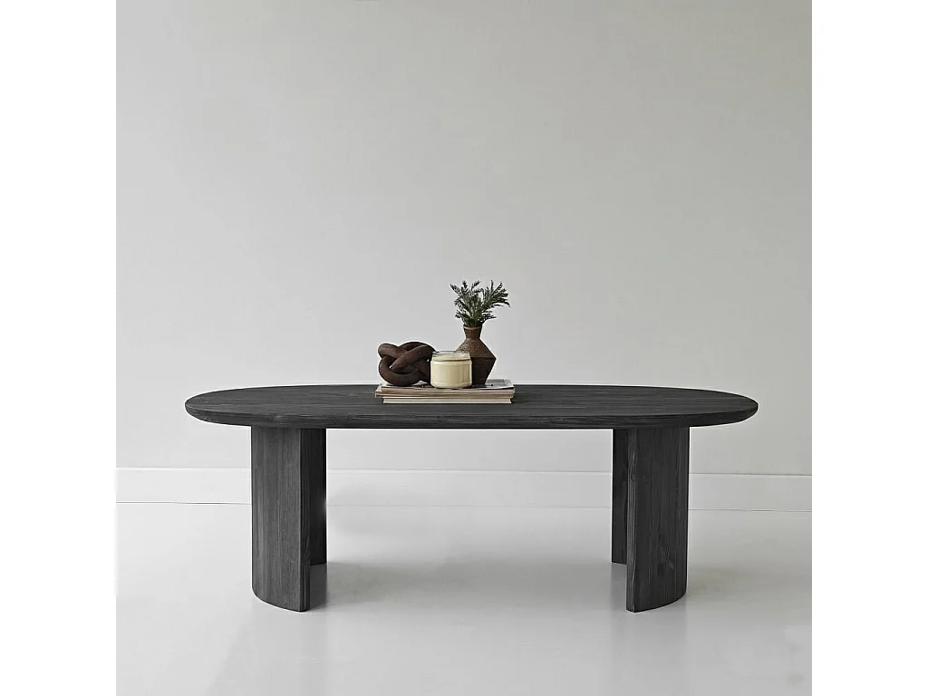 Tavolino in legno "Hudson" - 120 x 60 x 40 cm - Grigio antracite