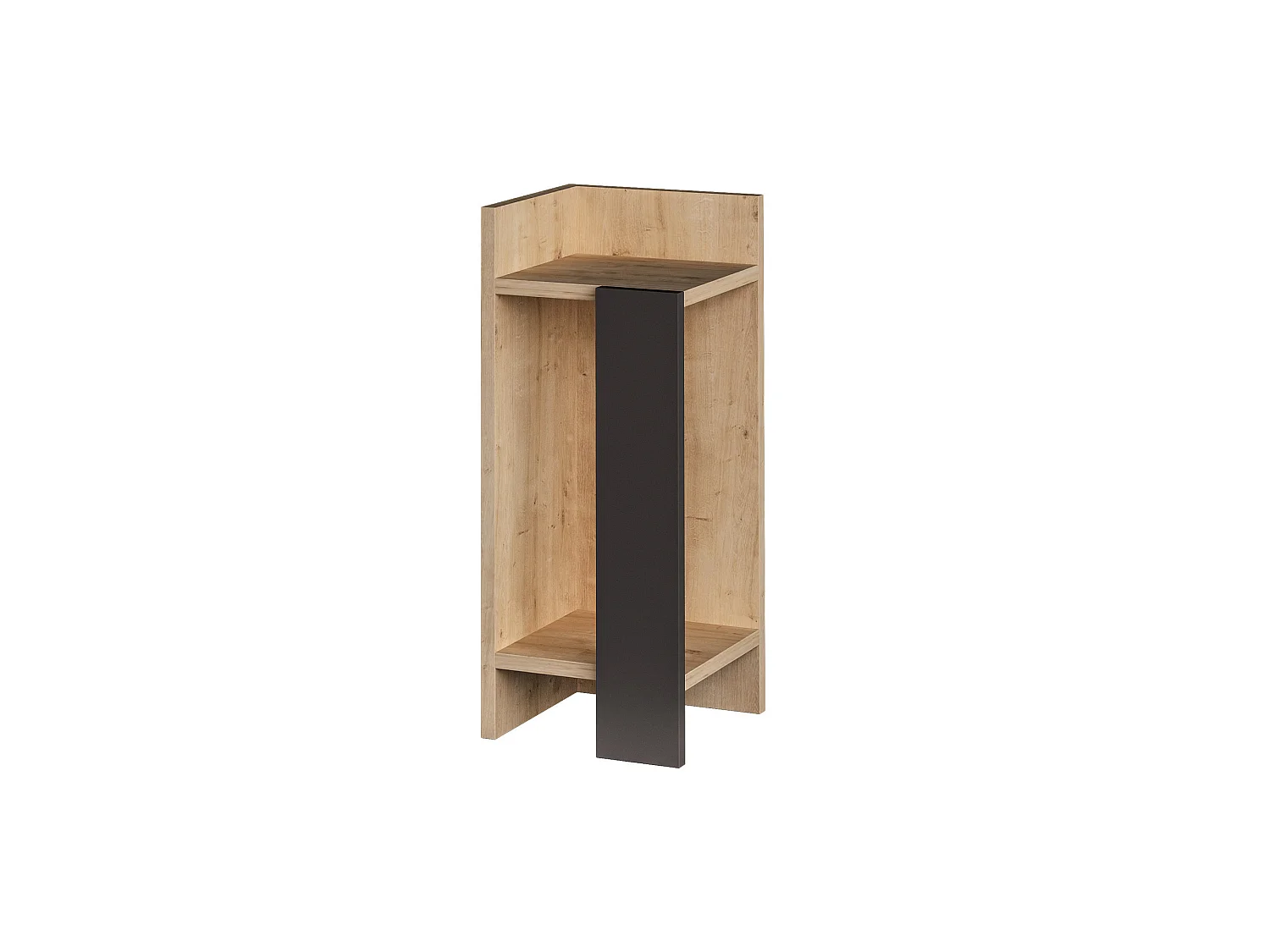 Elegant Beige Trä Nattduksbord Elos Vänster - 25 x 27 x 60 cm
