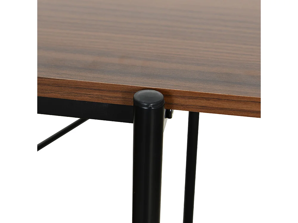 Janna - Etagère en bois et métal L115cm - Bois foncé