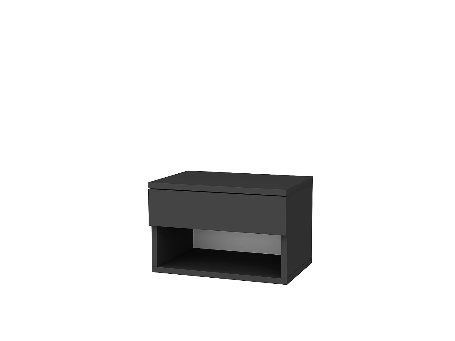 "Jamot" Trä Nattduksbord - Modern Design - Grå - 45 x 29 x 32 cm