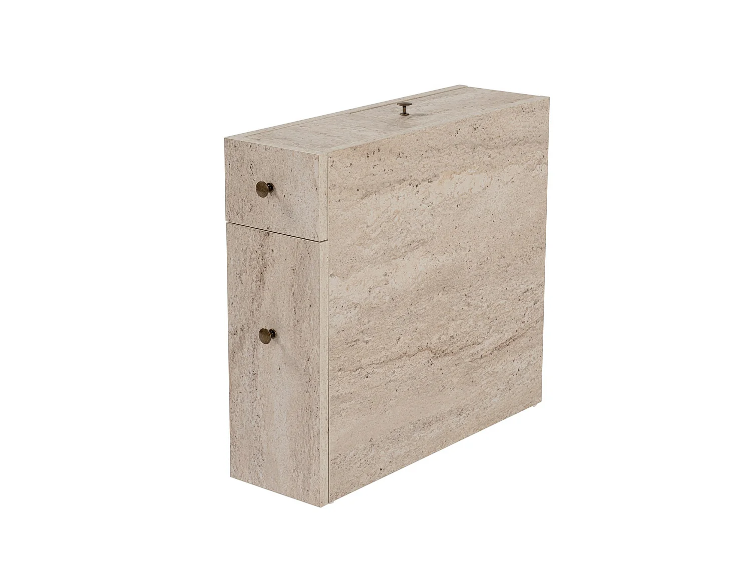Meuble de Salle de Bain Moderne en Bois Beige "Calencia" - 20 x 60 x 55 cm - Design Élégant et Praticité