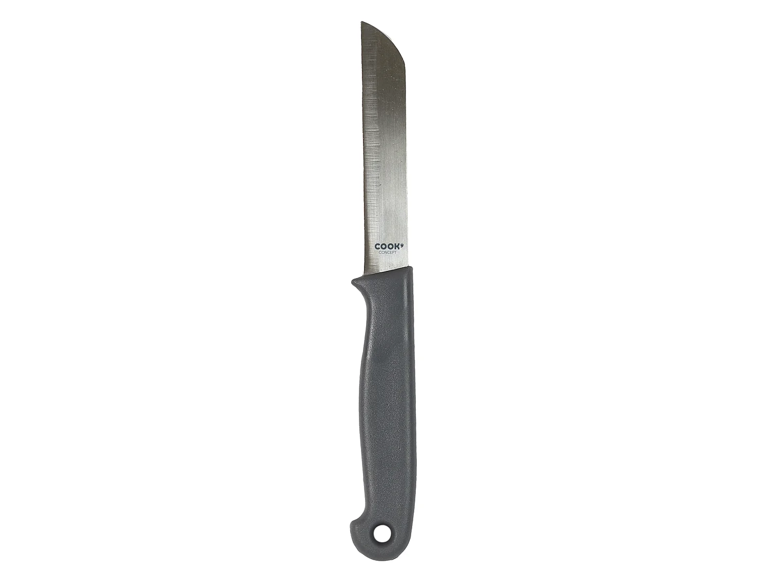 Lot de 4 Couteaux - COOK CONCEPT - Easy Cut - Ergonomiques - Argent et gris