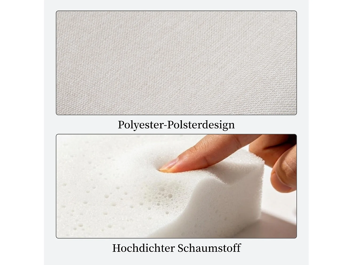 Esszimmerstühle drehbar 2er Set Küchenstühle mit Buchenholzbeinen, Rutschfesten Fußpads, Moderne Stoff Polsterstühle mit halbhoher, halb-umfassender Rückenlehne