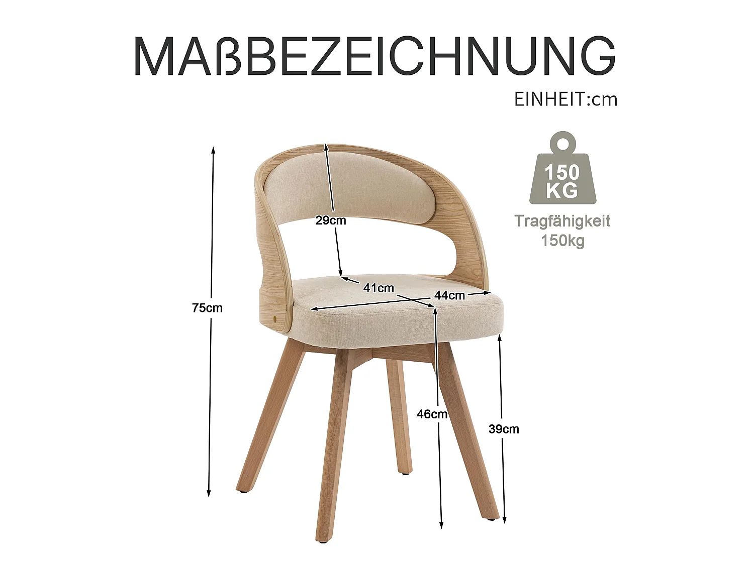 Esszimmerstuhl 2er Set Küchenstuhl mit Drehbarer Sitzfläche, Verstellbaren Holzbeinen, Polsterstuhl mit Geschwungener Rückenlehne