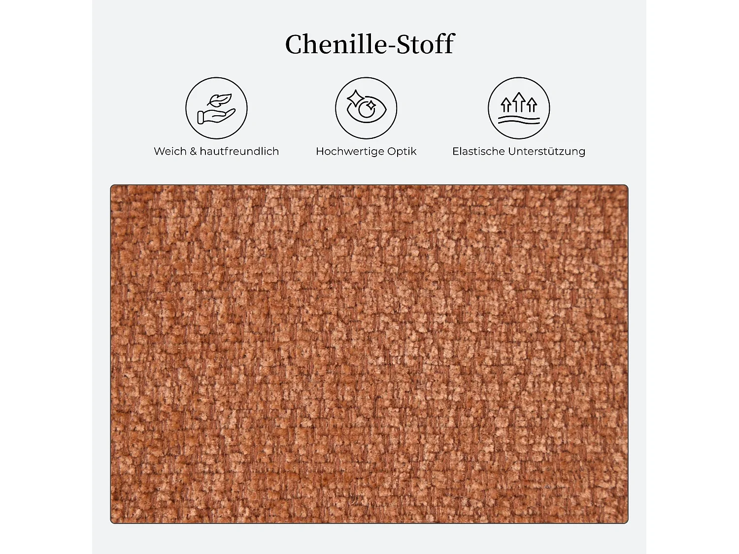 In hoogte verstelbare draaibare eetkamerstoel met Chenille bekleding, gebogen rugleuning, make-up stoel met metalen kegelvormige basis