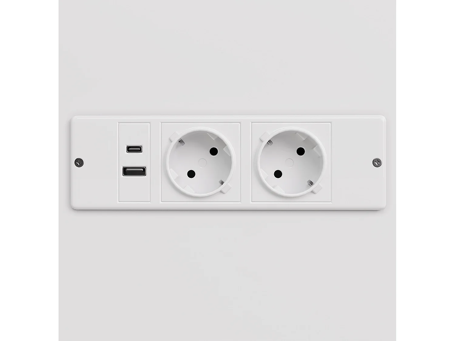 Witte en gouden LED-kaptafel met open planken, 3 lades en 2 deuren