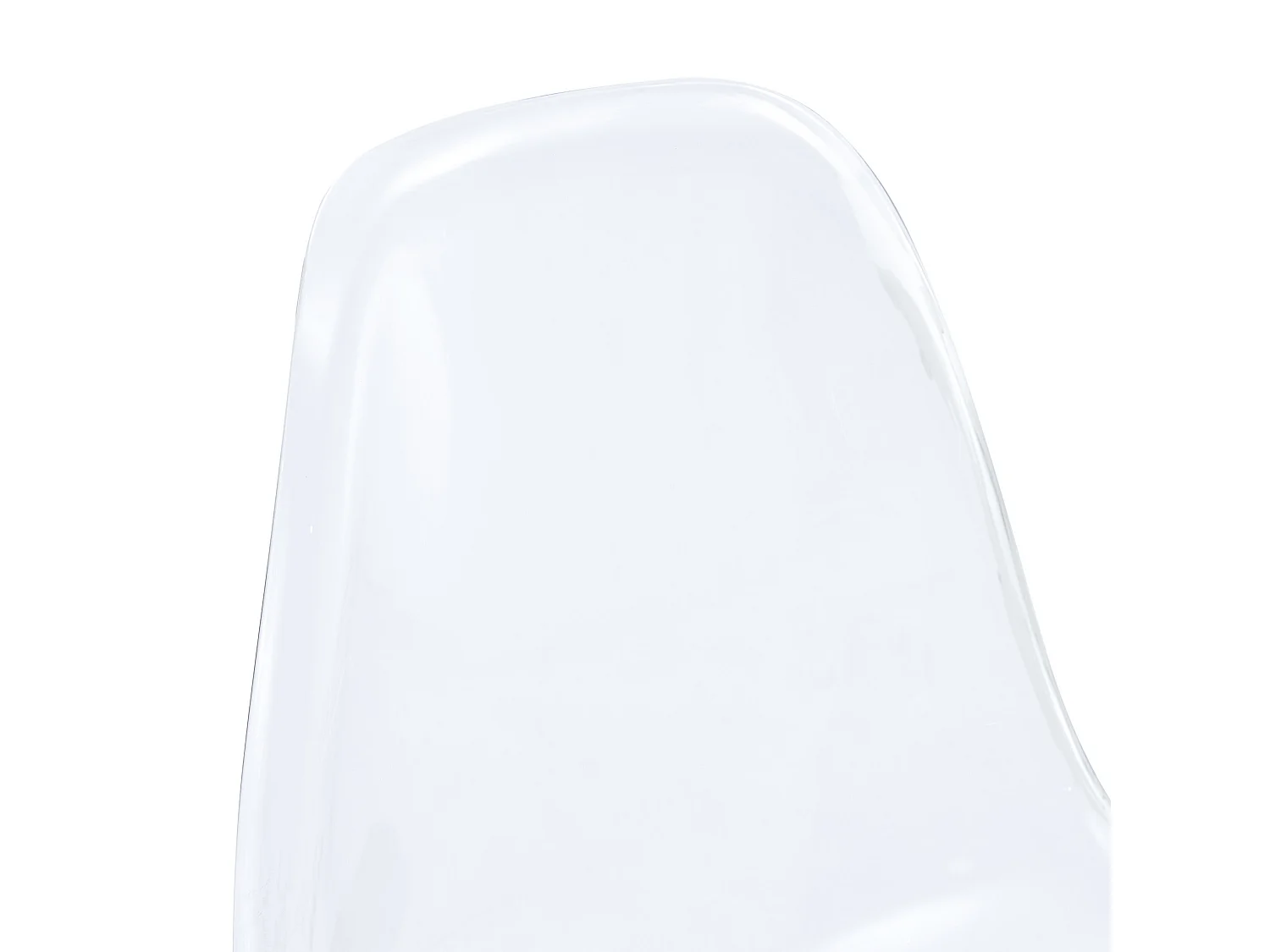 Lot de 2 tabourets de bar transparents avec structure métallique noire