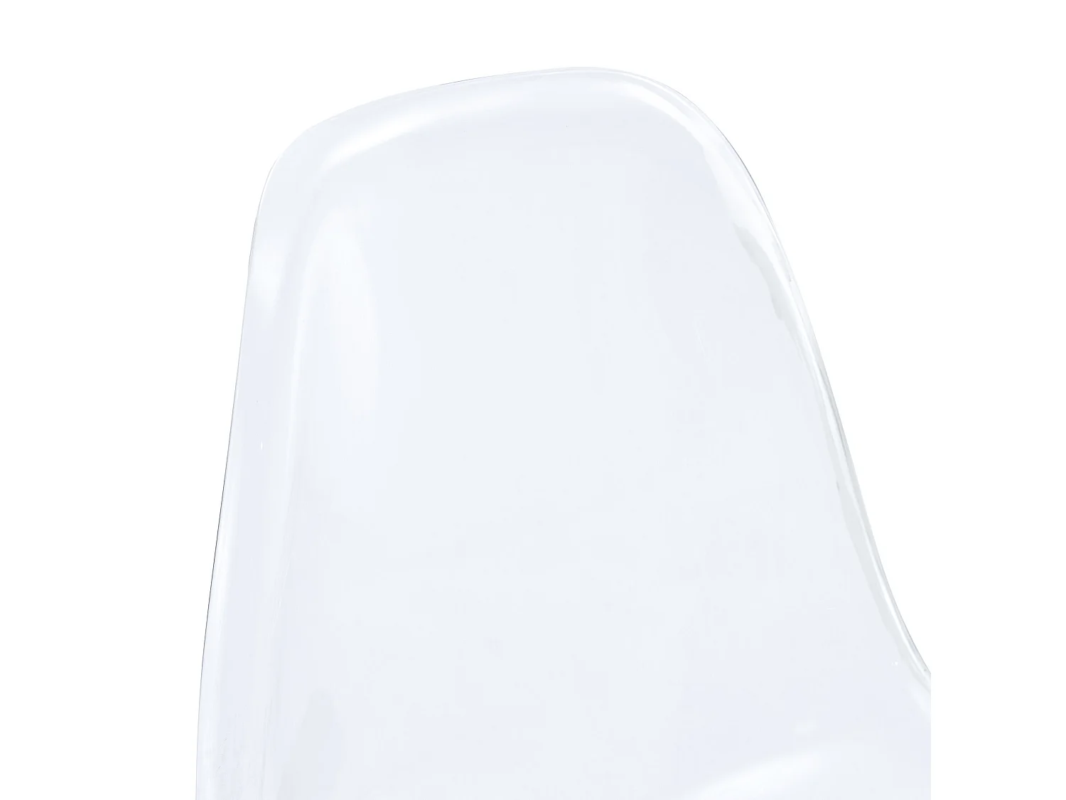 Lot de 2 tabourets de bar transparents avec structure métallique argenté