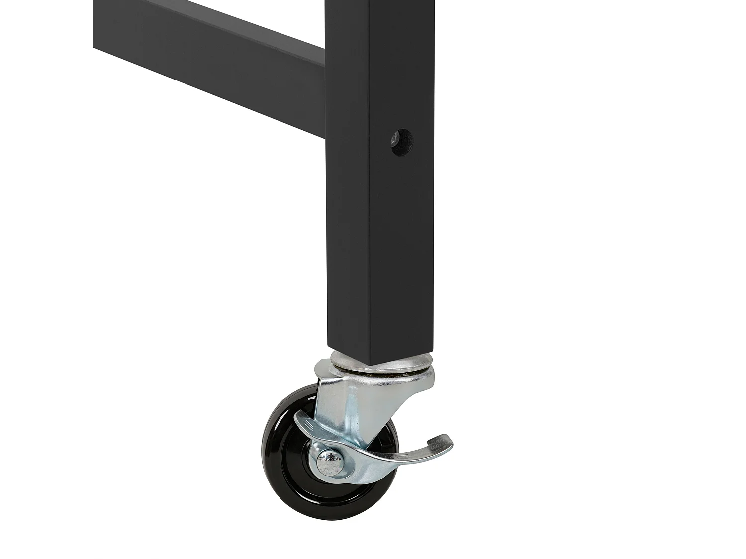 Uitschuifbaar keukeneiland 112-180 × 45 cm met afvalbak en 2 lades - Zwart