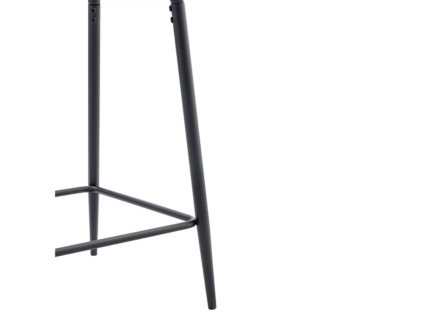 Lot de 4 tabourets de bar transparents avec structure métallique noire