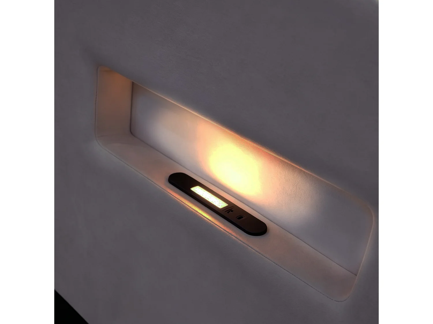 Lit enfant 90x200 cm en velours avec 4 tiroirs, LED et USB - Gris foncé