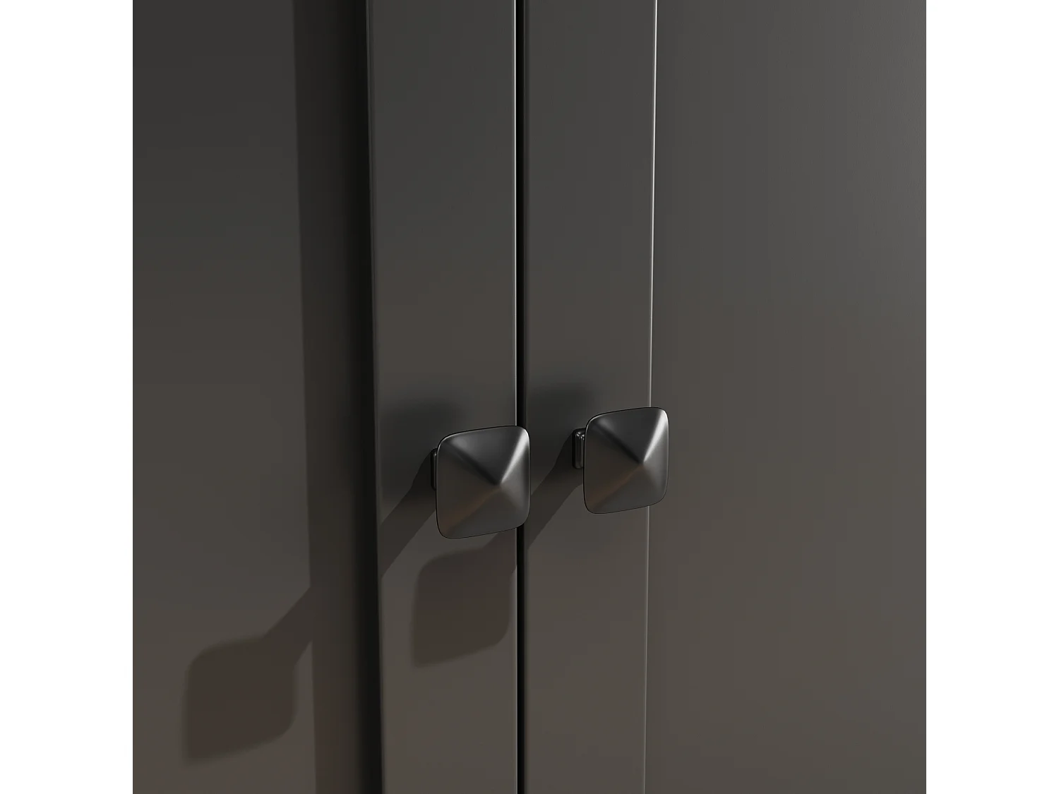 Buffet de cuisine 107x43x184 cm avec LED, crochets et 2 portes - Noir