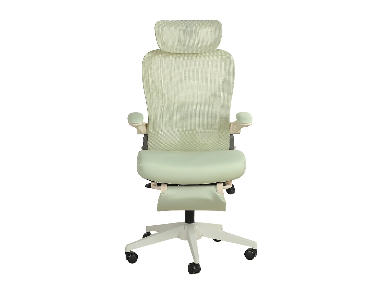 Chaise de bureau pliable avec appui-tête 3D et dossier réglable - Vert