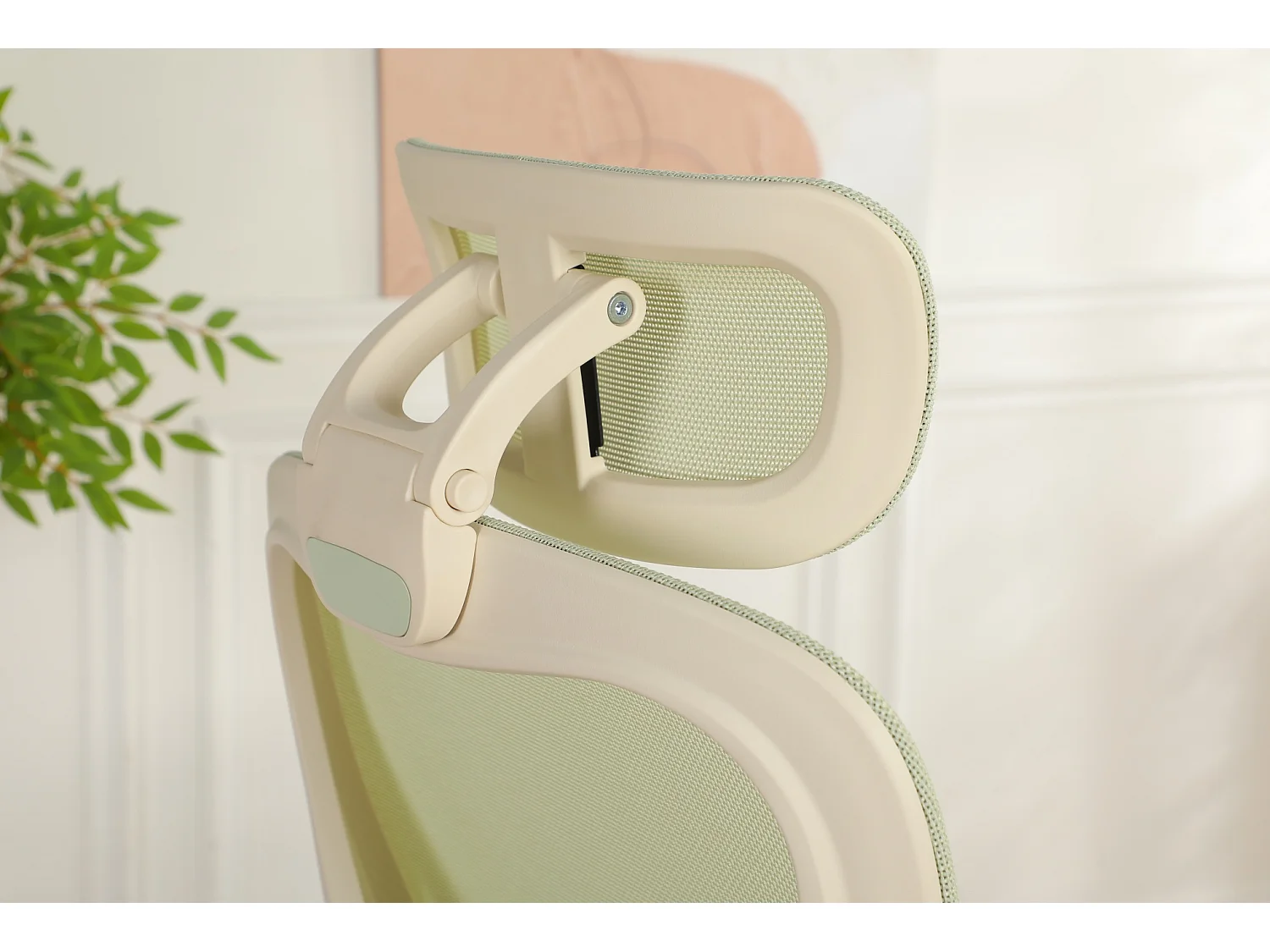 Chaise de bureau pliable avec appui-tête 3D et dossier réglable - Vert