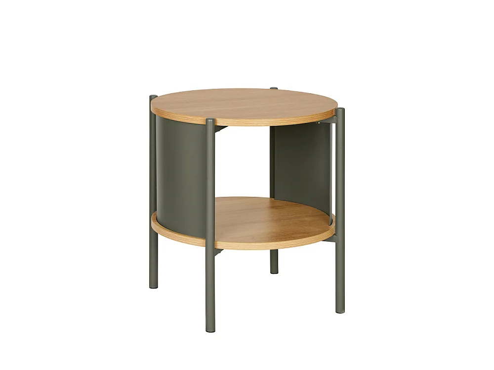 Paco -  Table d'appoint / chevet en bois et métal - Vert