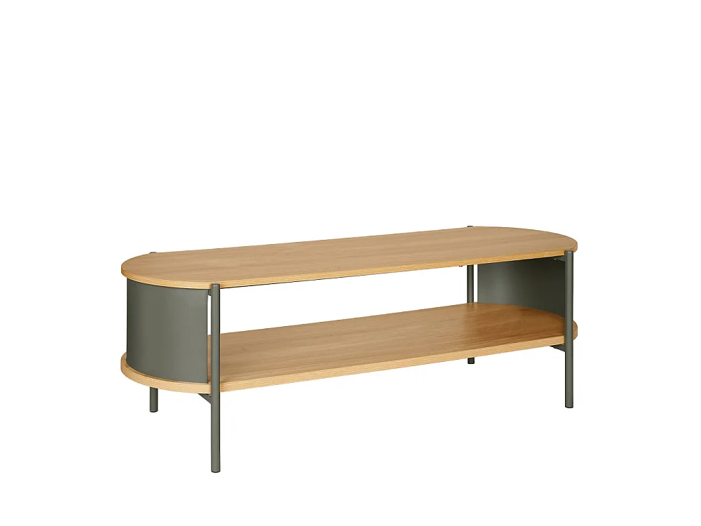 Paco - Meuble TV en bois et métal L120cm - Vert