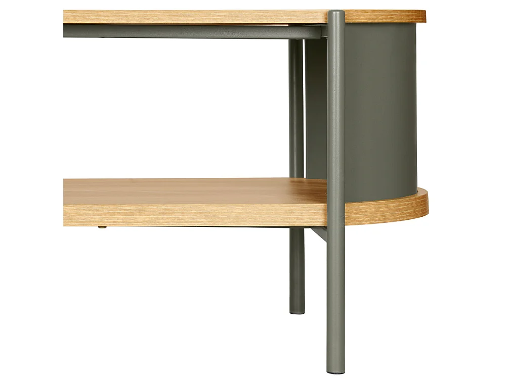 Paco - Meuble TV en bois et métal L120cm - Vert