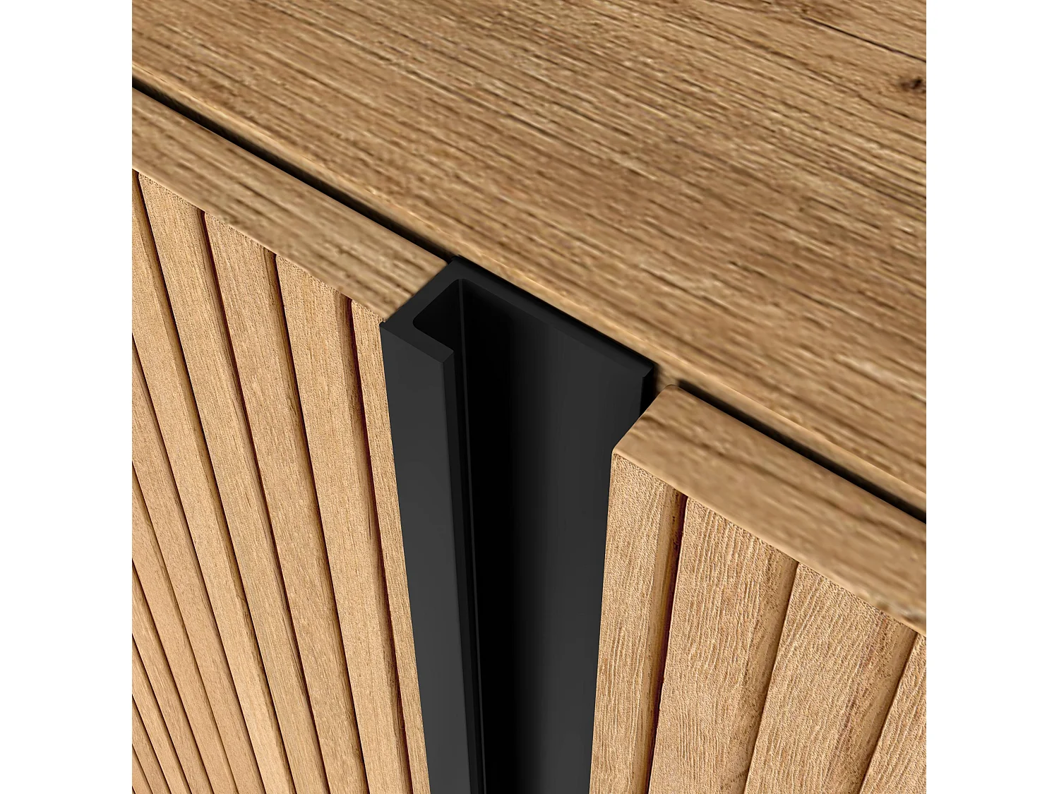 Móvel de TV, 212x61x35 cm, Para televisores até 80", Lareira eléctrica XXL, Design industrial, Led, Carvalho e preto