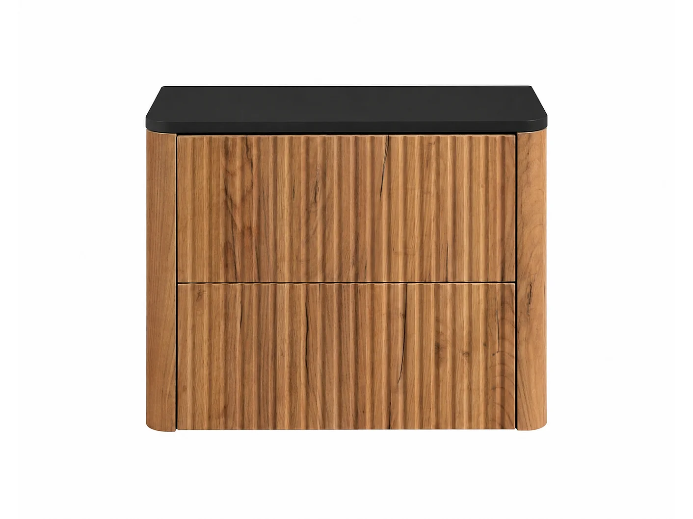 Badezimmerschrank 60, Craft-Eiche, Platte schwarz, 60,8 x 44,2 x 50 cm