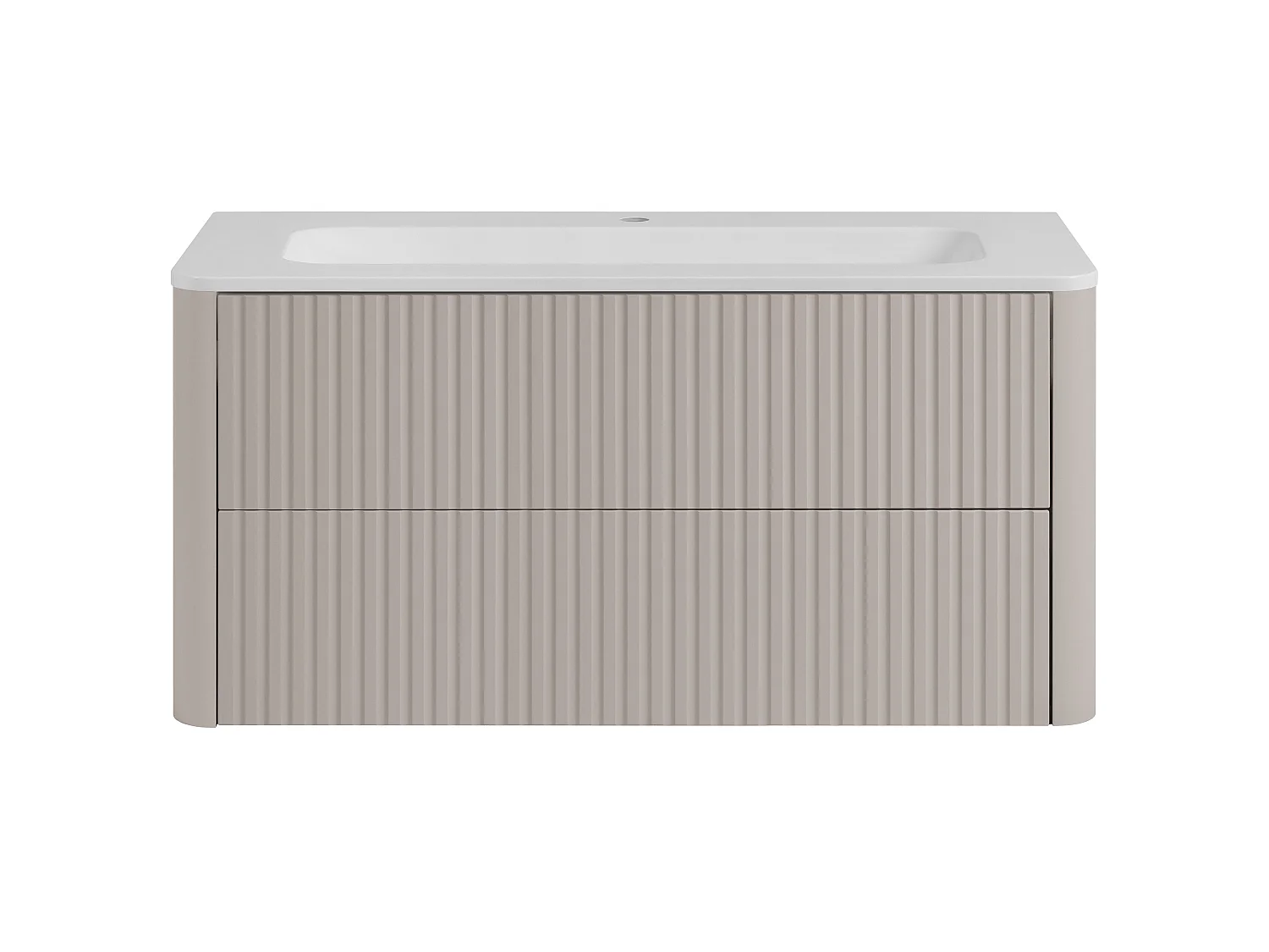 Badezimmerschrank 100, Kaschmir, mit Waschbecken, 100,7 x 44,4 x 49,9 cm