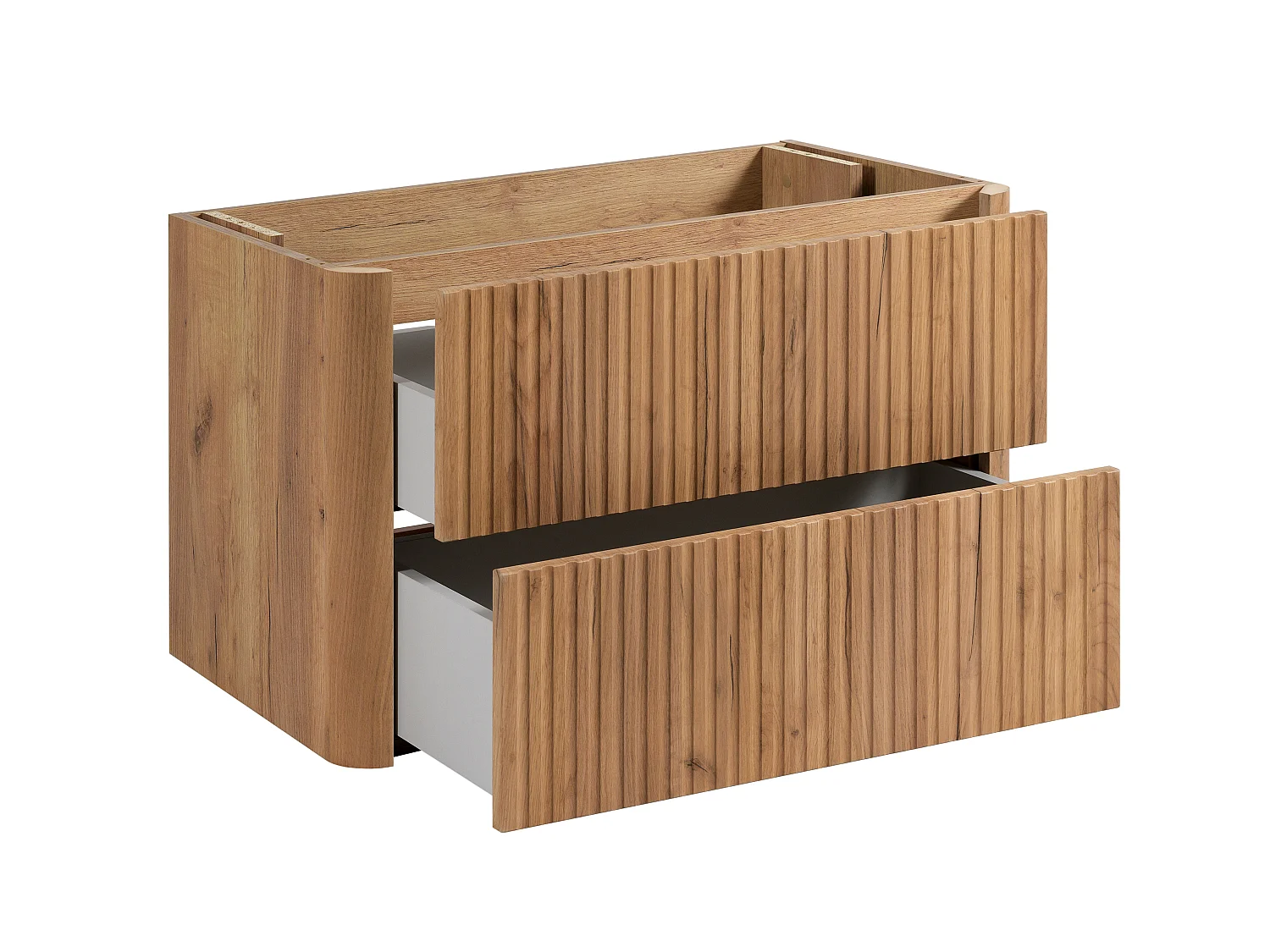 Bathroom cabinet 80, Craft oak, with washbasin, black legs, 80,7 x 44,4 x 64,9 cm