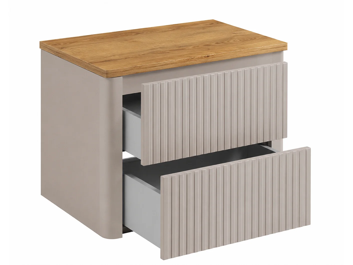 Badezimmerschrank 60, Kaschmir, Platte Craft-Eiche, 60,8 x 44,2 x 50 cm