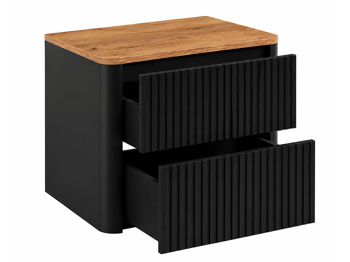 Badezimmerschrank 60, Schwarz, Platte Craft-Eiche, Beine gold, 60,8 x 44,2 x 65 cm