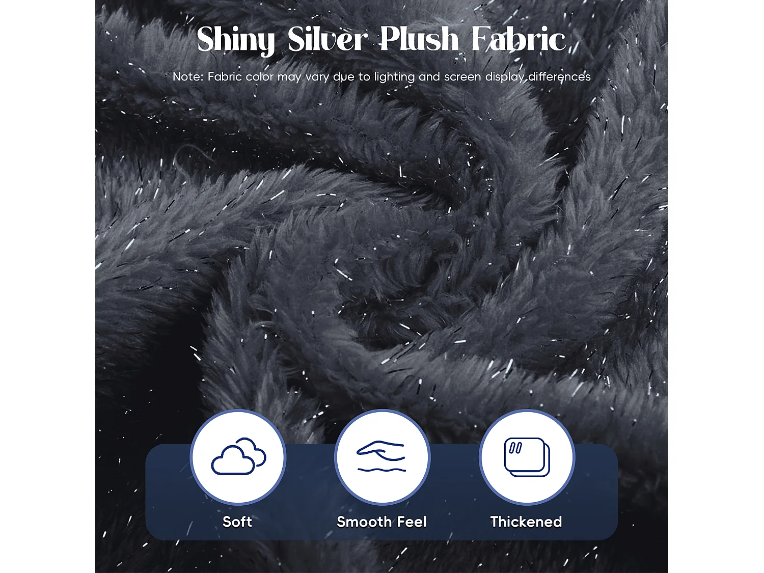Zitzak Volwassenen Vos Grijs Glitter - Bean Bag Stoel van Flanel met Oren & Staart
