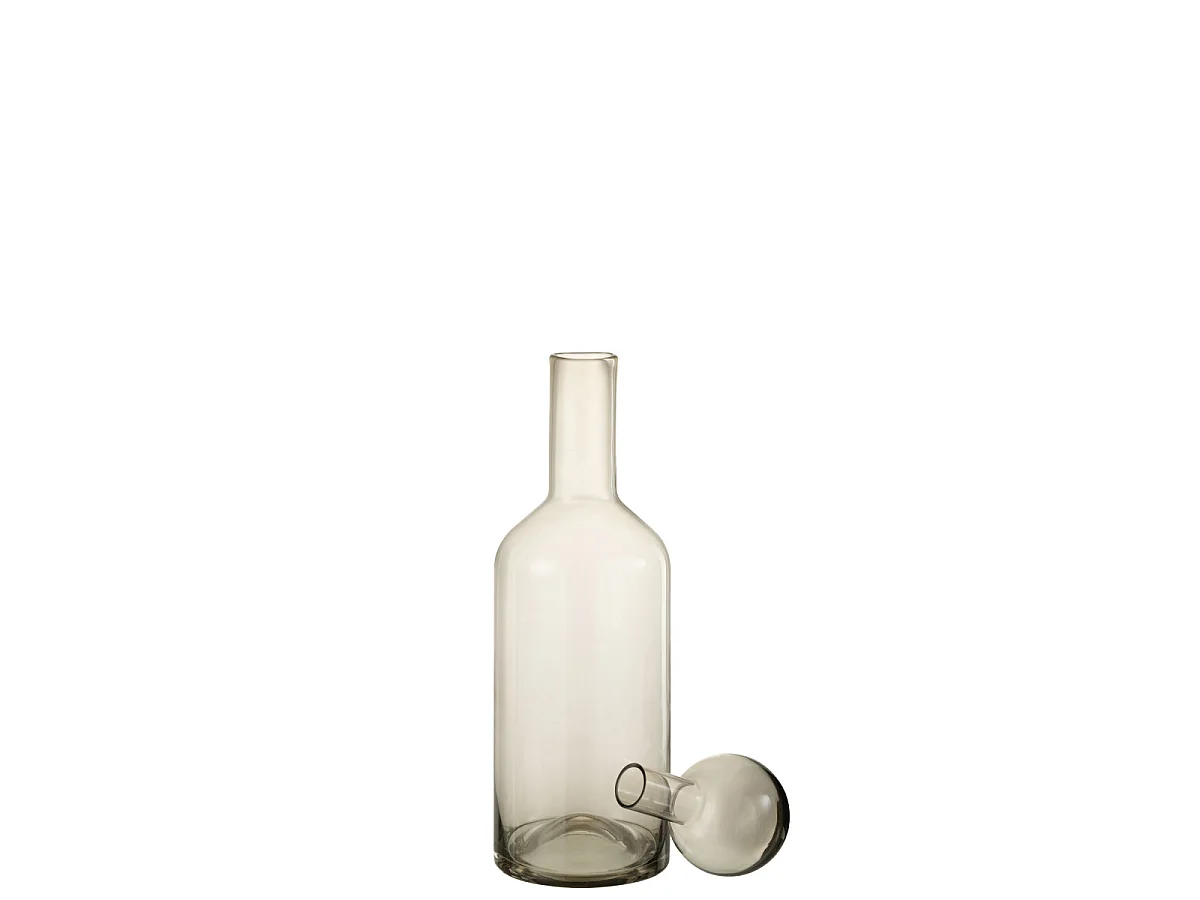 Bouteille en Verre "Norma" 55cm Gris