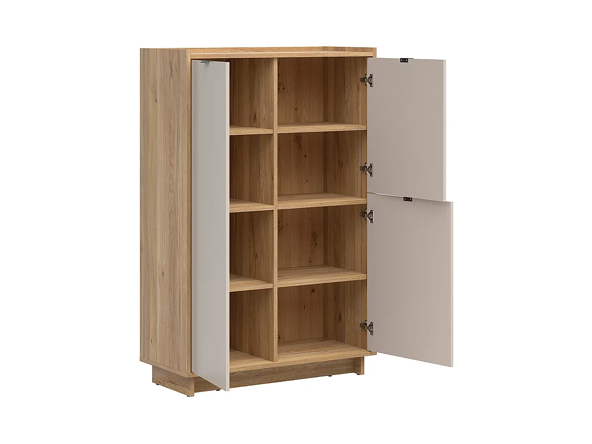 Högt sideboard med 3 dörrar Donna Kashmir och Trä