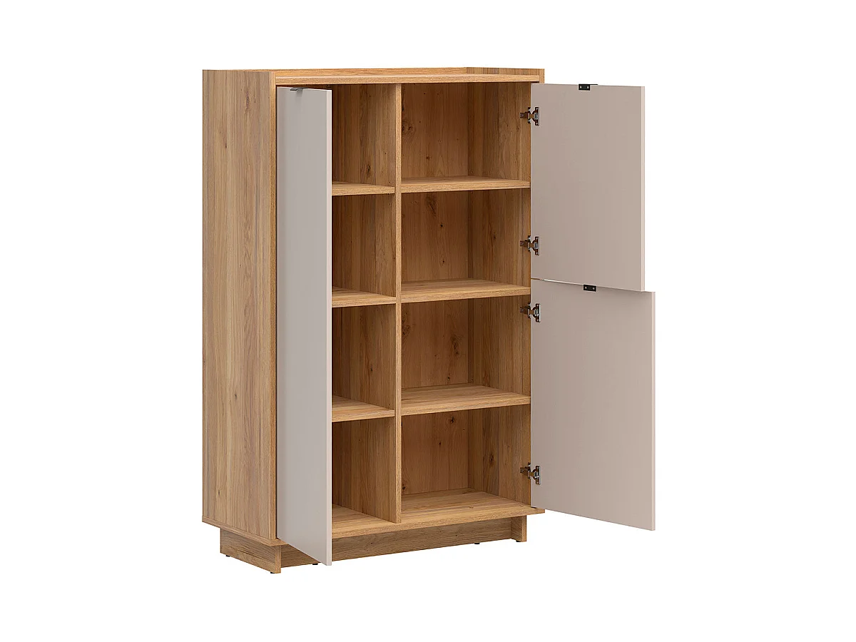 Högt sideboard med 3 dörrar Donna Kashmir och Trä