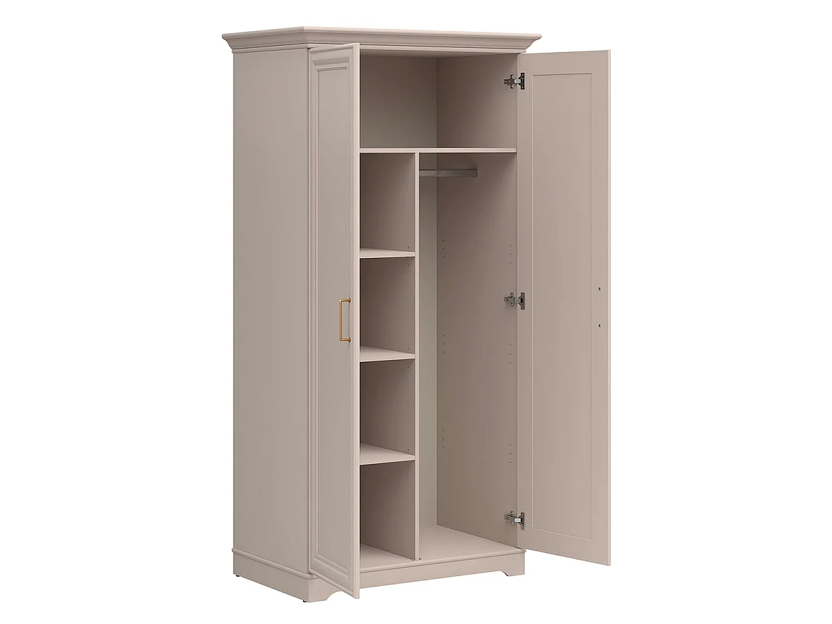 Armoire 2 portes Perle Cachemire