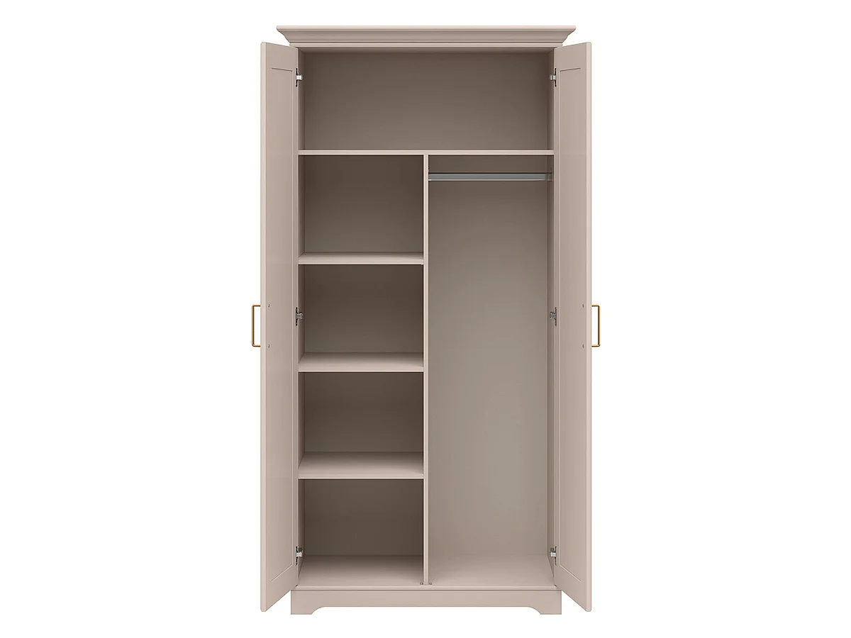 Armoire 2 portes Perle Cachemire