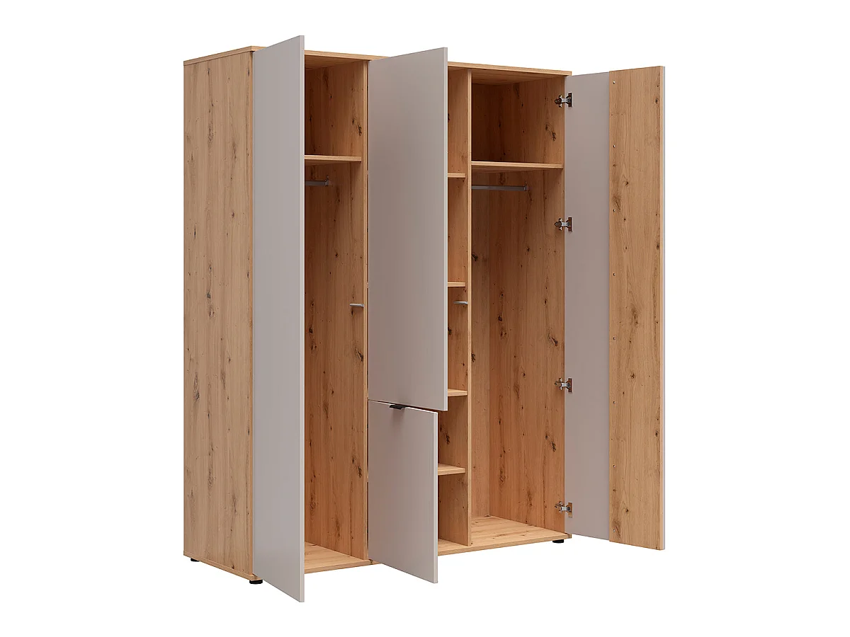 Armario 4 puertas Ezra Cachemira y Madera