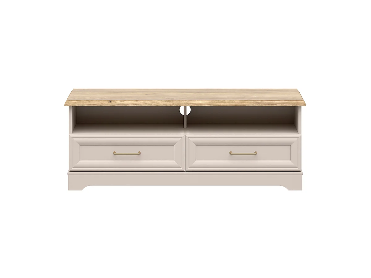 TV-bänk med 2 lådor 124 cm Perle Cachemire