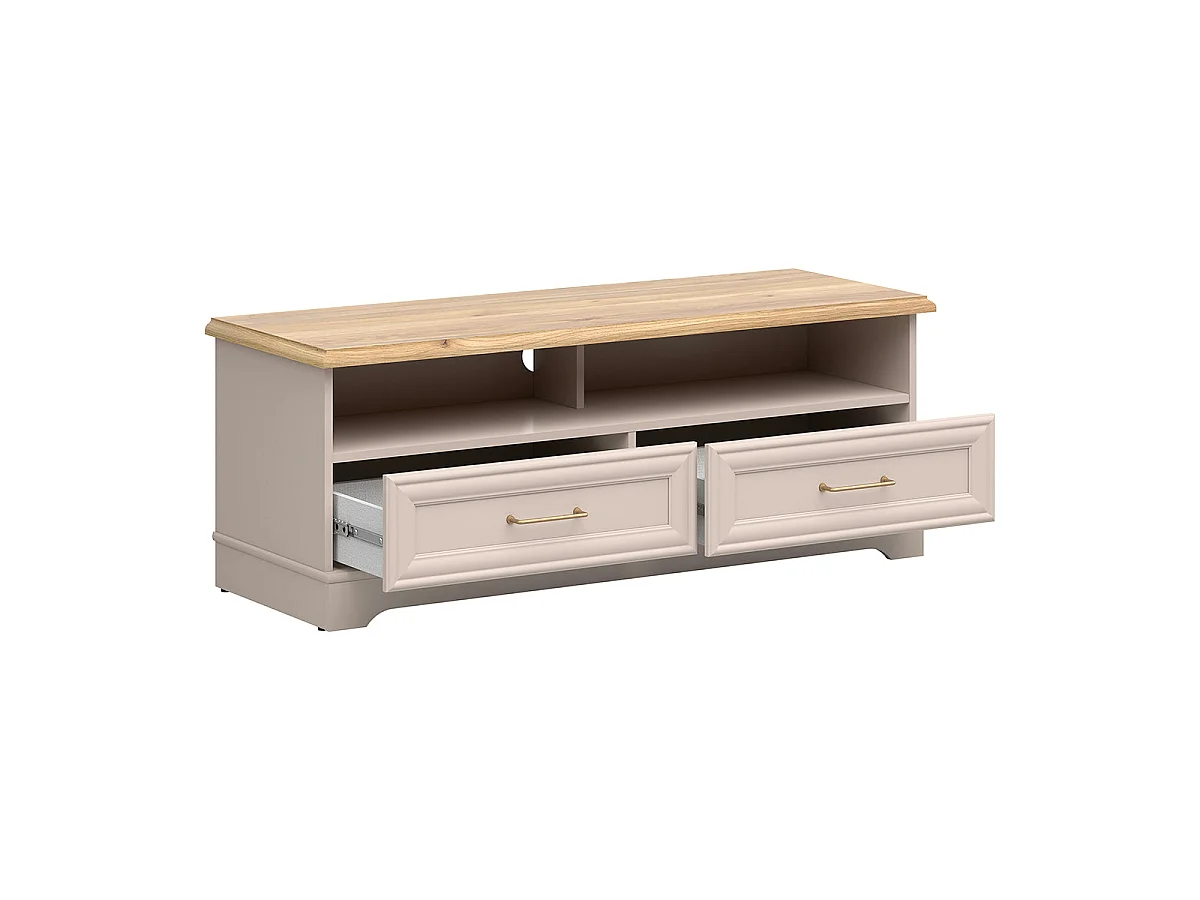 TV-bänk med 2 lådor 124 cm Perle Cachemire