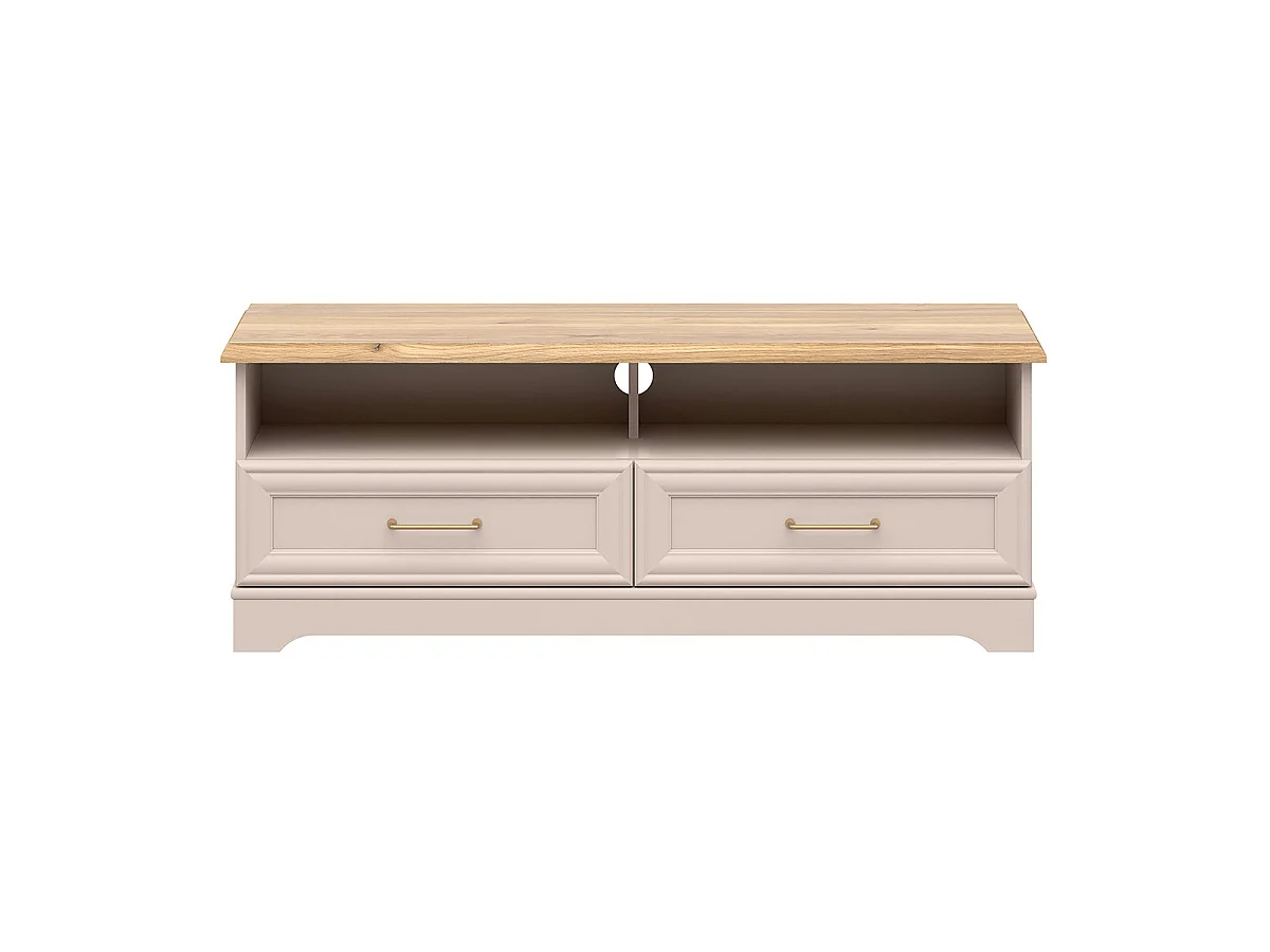 TV-bänk med 2 lådor 124 cm Perle Cachemire