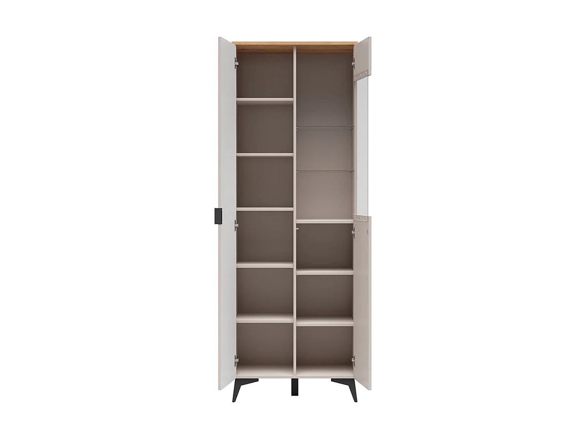 Vaisselier 2 portes Vicky Cachemire et Bois
