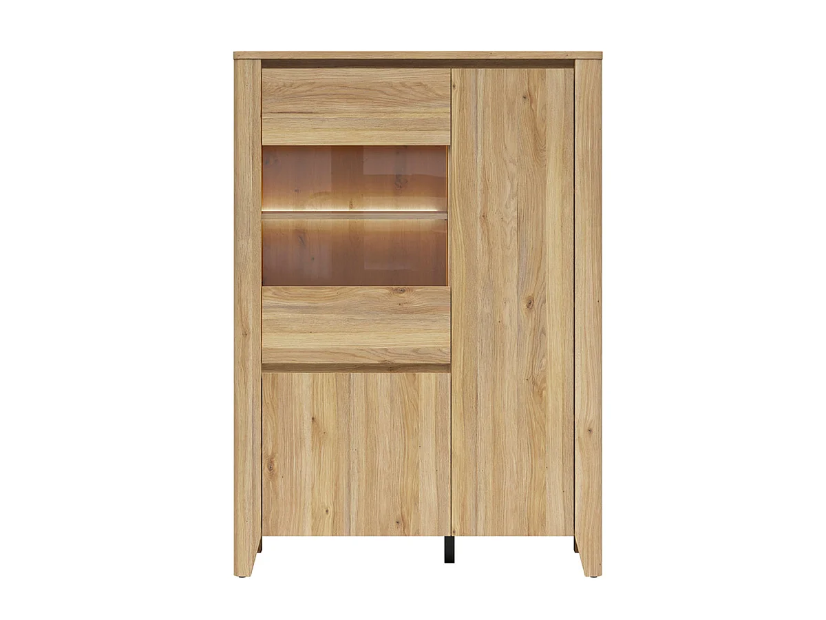 Vaisselier 3 portes LED inclus Samara Bois