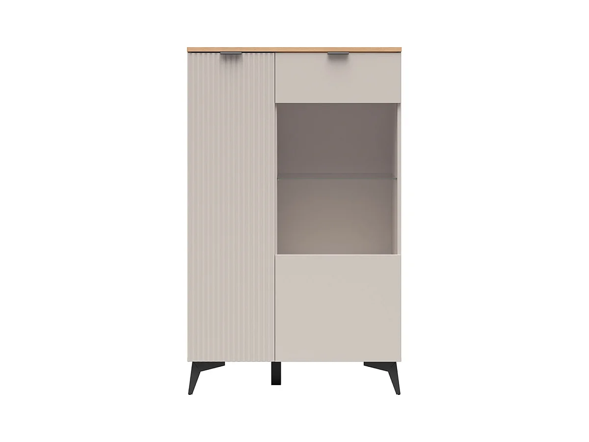 Vaisselier bas 2 portes Vicky Cachemire et Bois