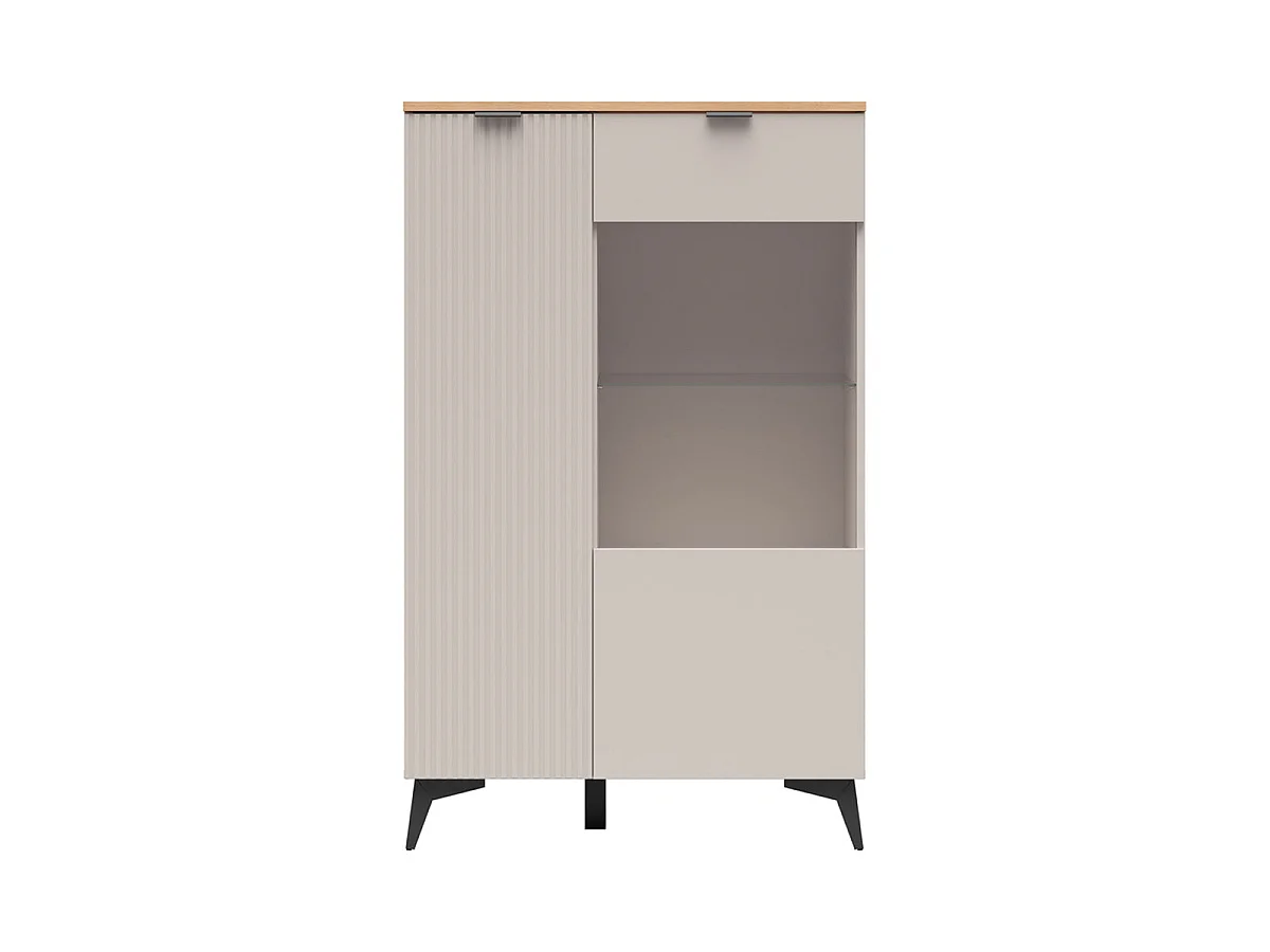 Vaisselier bas 2 portes Vicky Cachemire et Bois